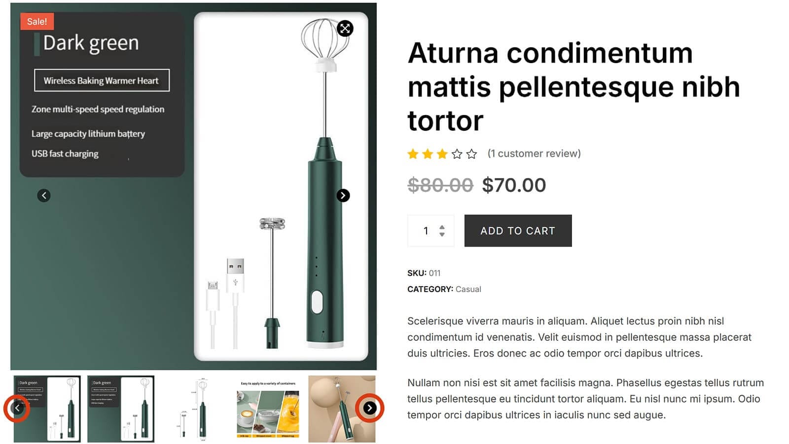 Woocommerce商城产品主图轮播插件，WordPress产品滑块轮播工具