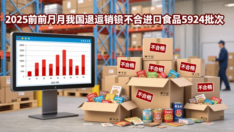 2025年前8个月我国退运销毁不合格进口食品5924批次 7