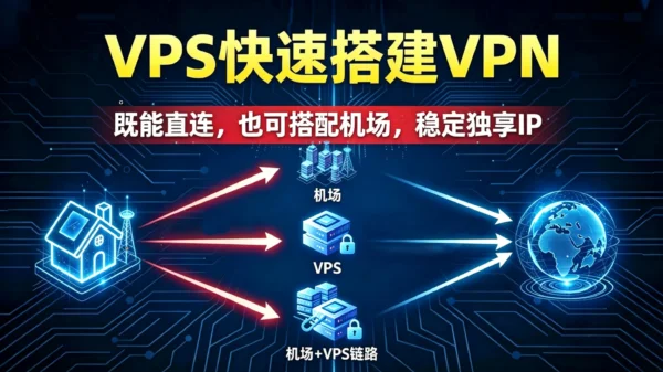 VPS搭建科学上网教程-机场链式代理配置封面